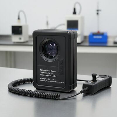 RL Messbereich 0-4000mcd M2lx Retroreflector Meter Arbeitszeit über 72 Stunden Wiederholbarkeit Messfehler unter 3%